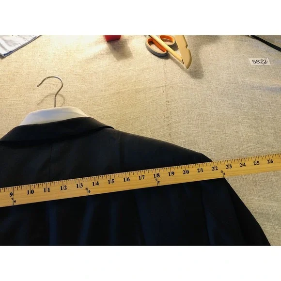 Joseph Abboud Suit 48R Blue Two Piece Pants 42 Angelico Super 100s Career USA - Picture 8 of 16